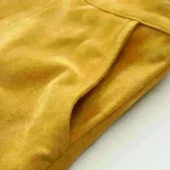 CIDER Pastel Yellow Plaid Flares SIZE  SMALL - Picture 4 of 9